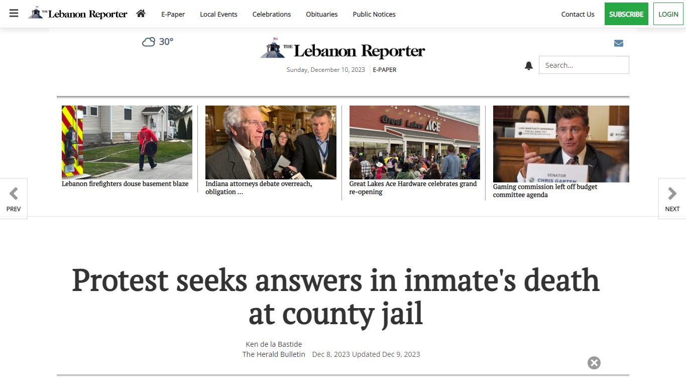 Protest seeks answers in inmate's death at county jail